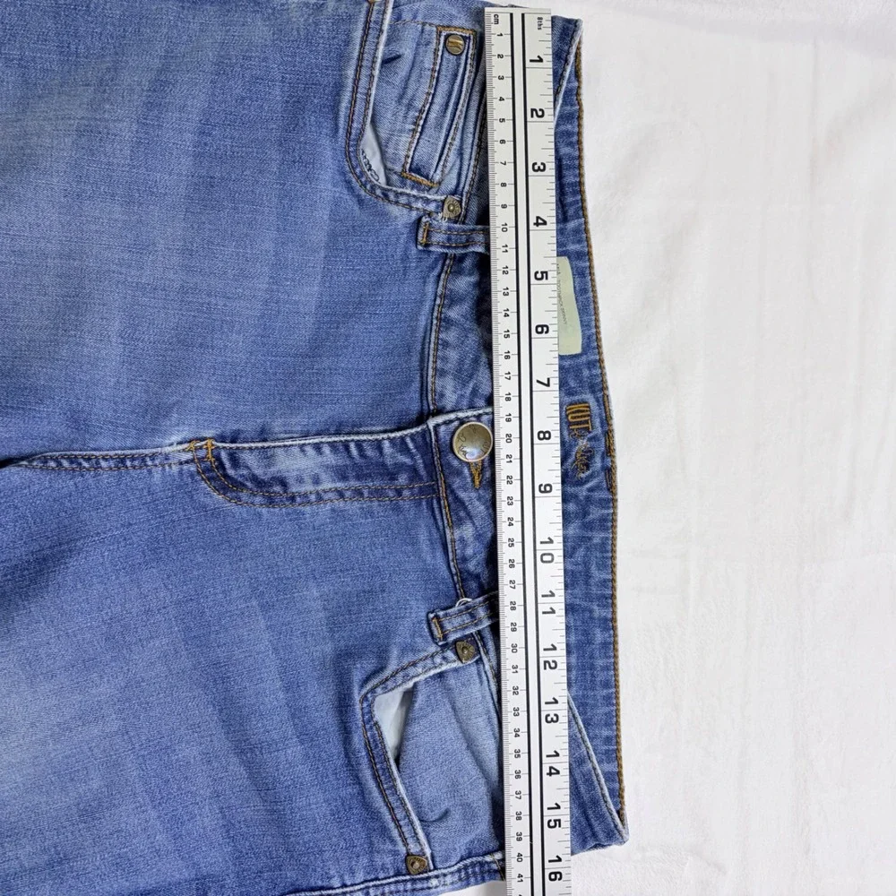 KUT from the Kloth Jeans Mia Toothpick Skinny Blue Stretch Denim Size‎ 14